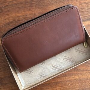 Longaberger Brown Leather Wallet